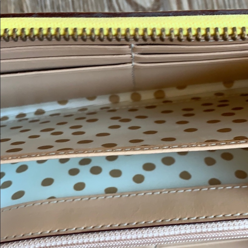 kate spade Yellow Zip Around Wallet - Picture 4 of 5